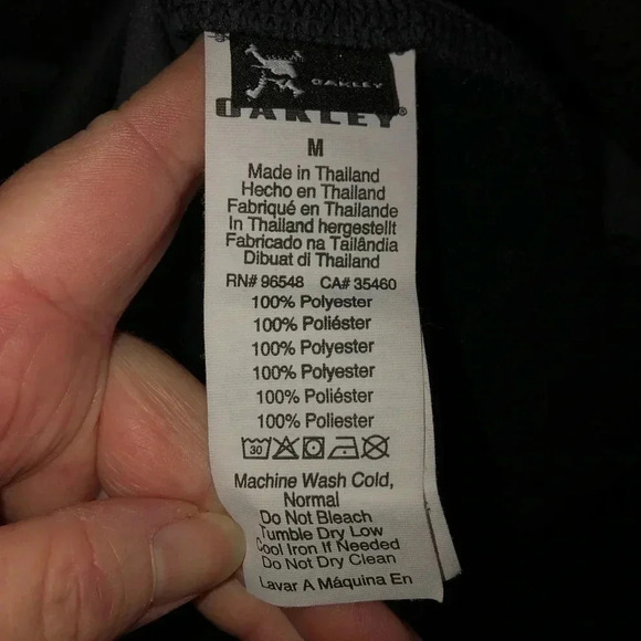 Oakley Range Pullover Fleece Blackout Light Heather Regular Fit Size Medium - Picture 4 of 7